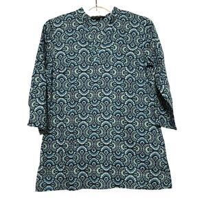 Brooks Brothers Printed Tunic Top, Size M